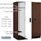 Salsbury Industries 1 Tier Designer Locker, 54"Wx76"Hx24"D, 3 Door, Mahogany 18-21364MAH - alternate 5
